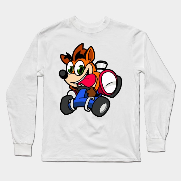 CRASHKART Long Sleeve T-Shirt by lolo_aburto